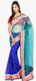 Milonee Green Embroidered Saree women