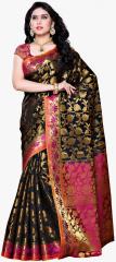 Mimosa Black Printed Saree women