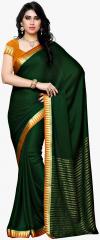 Mimosa Green Striped Saree women