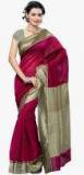 Mimosa Maroon Textured Saree Women