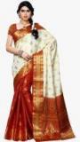 Mimosa Off White Printed Saree Women