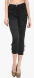 Mirika Black Solid Capri women