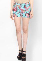 Miss Bennett Aqua Blue Shorts women