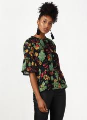 Miss Bennett Black Printed Blouse women