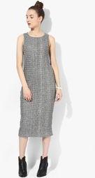 Miss Bennett London Rib Column Midi Dress Women