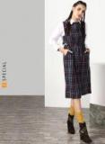 Miss Bennett Multi Coloured Checked Shift Dress Women