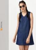 Miss Bennett Navy Blue Shift Dress Women