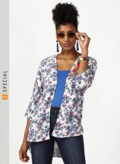 Miss Bennett Off White Printed Shrug women