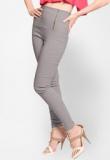 Miss Chase Grey Solid Jeggings Women