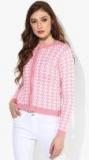 Miss Forever Pink Printed Sweater Women