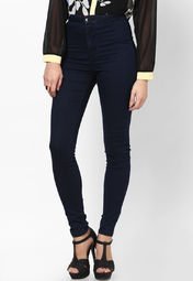 Miss Selfridge Indigo Super High Waist Jeans Women