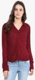 Miway Maroon Solid Shirt Women