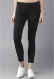 Moda Rapido Black Solid Mid Rise Skinny Fit Jeans women