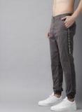 Moda Rapido Grey Regular Fit Solid Joggers Men