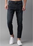 Moda Rapido Navy Blue Washed Mid Rise Slim Fit Jeans Men