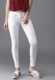 Moda Rapido White Mid Rise Jeans women