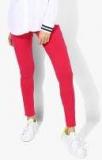 Monte Carlo Fuchsia Solid Leggings Women