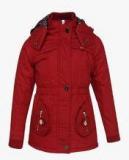 Monte Carlo Maroon Winter Jacket Girls