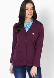 Monte Carlo Purple Solid Sweater Women