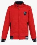 Monte Carlo Red Solid Lightweight Bomber Jacket Boys