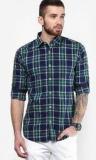 Monteil & Munero Checks Green Casual Shirt men