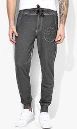 Monteil & Munero Dark Grey Solid Track Pant men