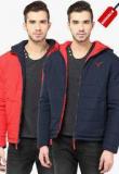 Monteil & Munero Red Solid Casual Jacket Men