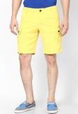 Monteil & Munero Yellow Solid Shorts Men