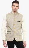 Monteil & Munero Yellow Solid Waistcoat Men