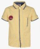 Motu Patlu Yellow Polo Casual Shirt Boys