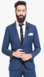 Mr Button Blue Solid Blazer men