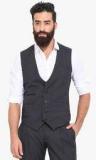 Mr Button Grey Solid Waistcoat men