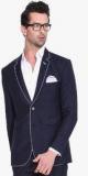 Mr Button Navy Blue Solid Blazer men