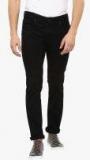 Mufti Black Mid Rise Slim Fit Jeans Men