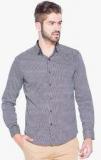 Mufti Black Printed Slim Fit Casual Shirt men