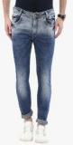 Mufti Blue Washed Slim Fit Jeans Men