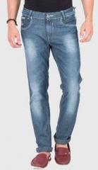 Mufti Solid Blue Slim Fit Jeans men