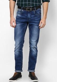 Mufti Washed Blue Skinny Fit Jeans men