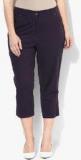 Mustard Purple Capris Women