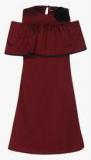 My Pink Closet Maroon Party Dress girls