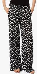 Mystere Paris Black Printed Loungewear Women