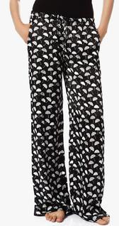 Mystere Paris Black Printed Loungewear women