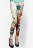 N-gal Abstract Floral Print Leggings Women