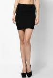 N-gal Black Solid Skirt Women