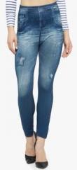 N-gal Blue Washed Jeggings women