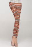 N-gal Brown Printed Legging Women