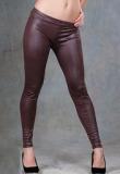 N-Gal Brown Solid Legging Women