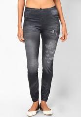 N-gal Dark Grey Solid Legging women