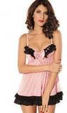 N-gal Pink Babydoll Dress With G String. Women