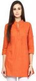 Nanni Orange Printed Tunic women